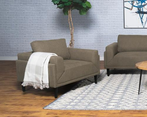 509521 BROWN 2PC SET SOFA & CHAIR