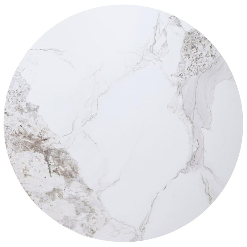 105580 White Marble Dining Table