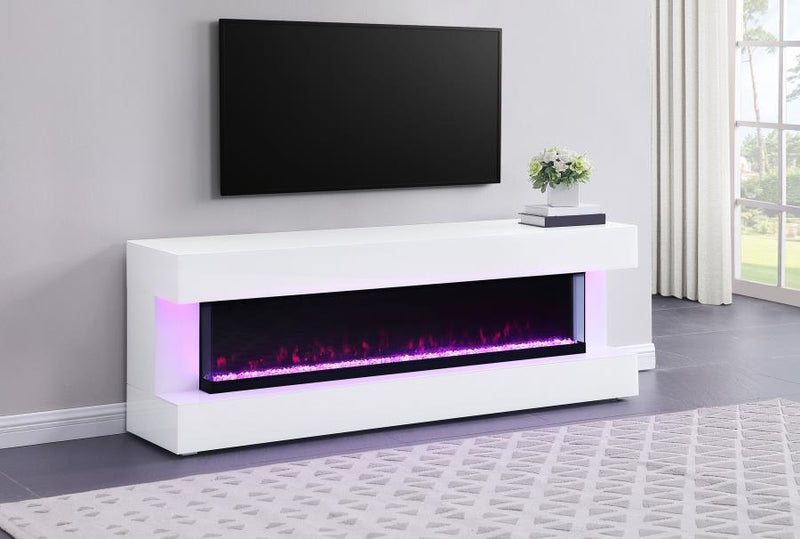 710023 White TV Stand