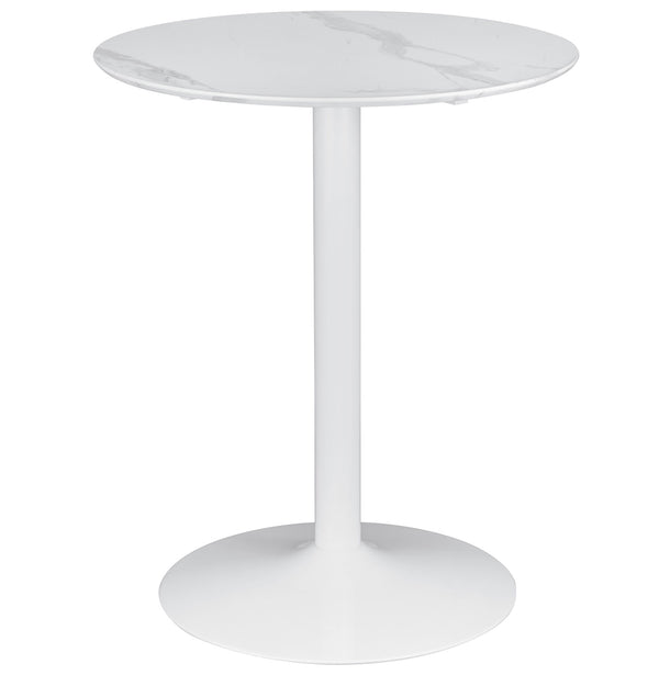 Arkell Round Pedestal Counter Height Table White 193068