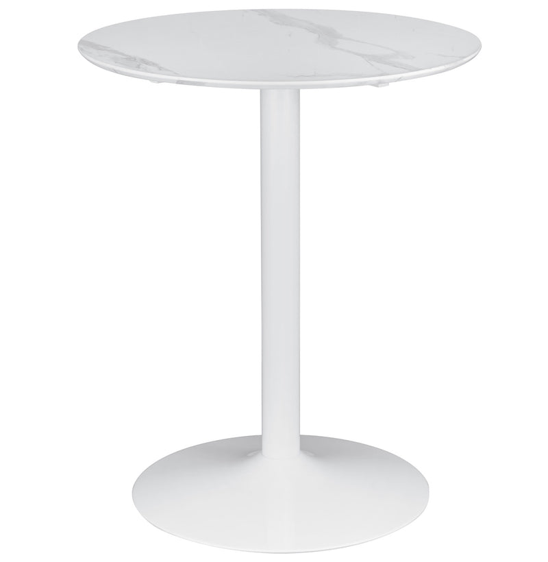 Arkell Round Pedestal Counter Height Table White 193068