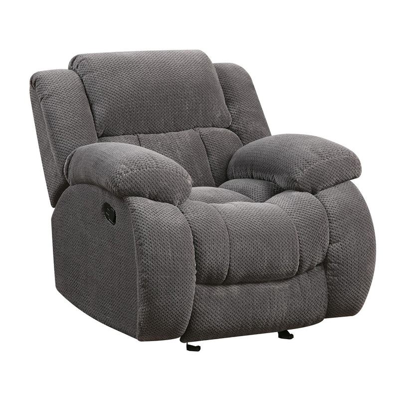 Coaster Furniture Weissman Glider Fabric Recliner 601923 IMAGE 2