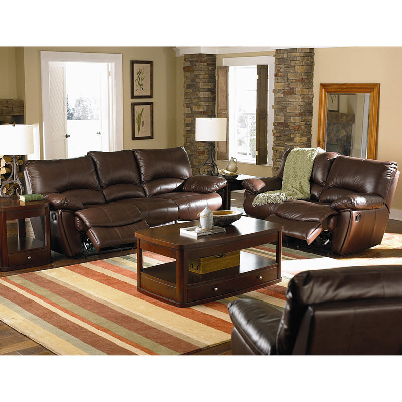 Coaster Furniture Clifford Manual Reclining Leather Loveseat 600282 IMAGE 2