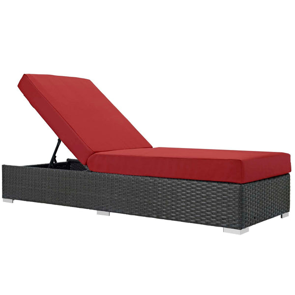 Modway Furniture Outdoor Seating Lounge Chairs EEI-1862-CHC-RED IMAGE 1