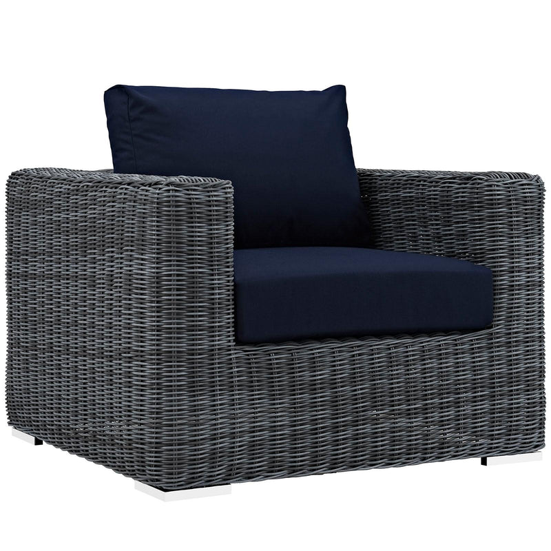 Modway Furniture Outdoor Seating Chairs EEI-1864-GRY-NAV IMAGE 1