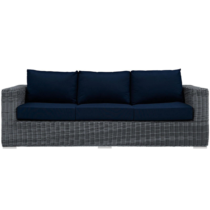 Modway Furniture Outdoor Seating Sofas EEI-1874-GRY-NAV IMAGE 1