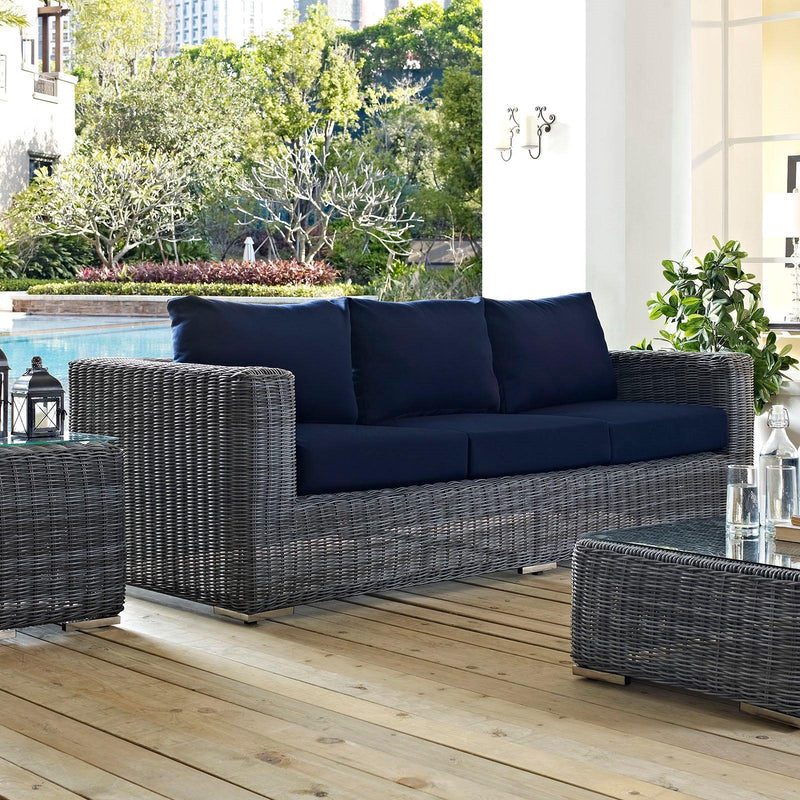 Modway Furniture Outdoor Seating Sofas EEI-1874-GRY-NAV IMAGE 5