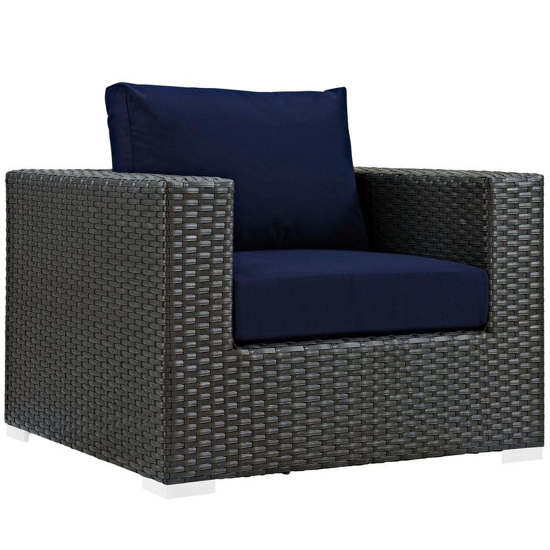 Modway Furniture Outdoor Seating Sets EEI-1878-CHC-NAV-SET IMAGE 5