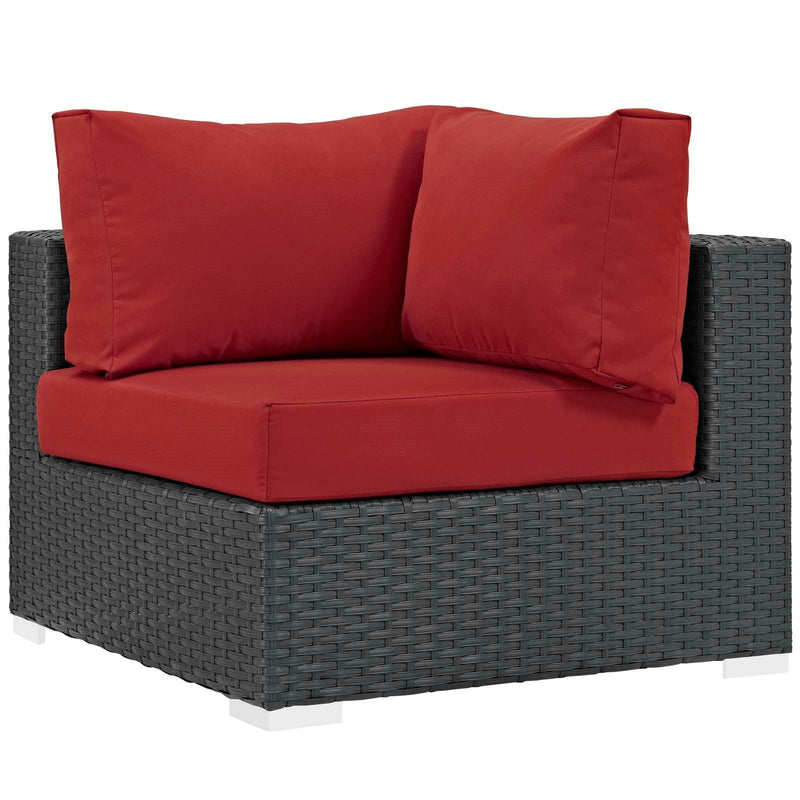 Modway Furniture Outdoor Seating Sets EEI-1878-CHC-RED-SET IMAGE 7