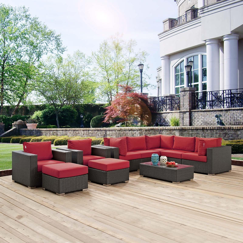 Modway Furniture Outdoor Seating Sets EEI-1888-CHC-RED-SET IMAGE 10