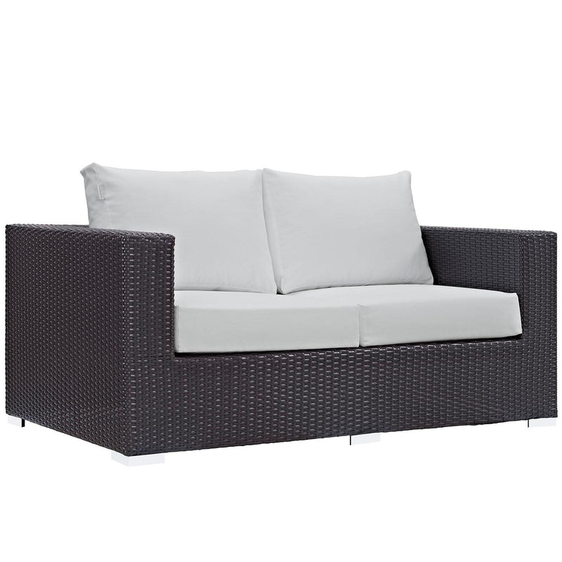 Modway Furniture Outdoor Seating Loveseats EEI-1907-EXP-WHI IMAGE 2