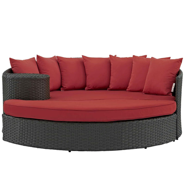 Modway Furniture Outdoor Seating Daybed EEI-1982-CHC-RED IMAGE 1