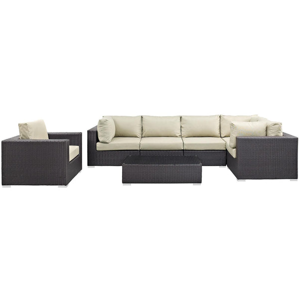 Modway Furniture Outdoor Seating Sets EEI-2157-EXP-BEI-SET IMAGE 1