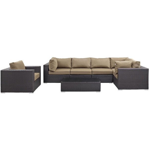 Modway Furniture Outdoor Seating Sets EEI-2157-EXP-MOC-SET IMAGE 1