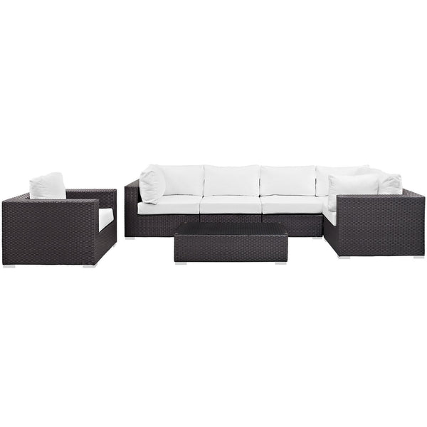 Modway Furniture Outdoor Seating Sets EEI-2157-EXP-WHI-SET IMAGE 1