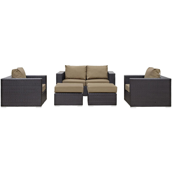 Modway Furniture Outdoor Seating Sets EEI-2158-EXP-MOC-SET IMAGE 1