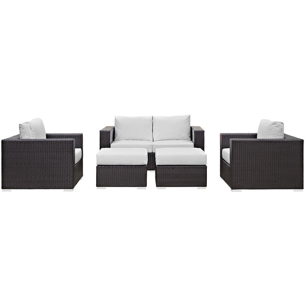 Modway Furniture Outdoor Seating Sets EEI-2158-EXP-WHI-SET IMAGE 1