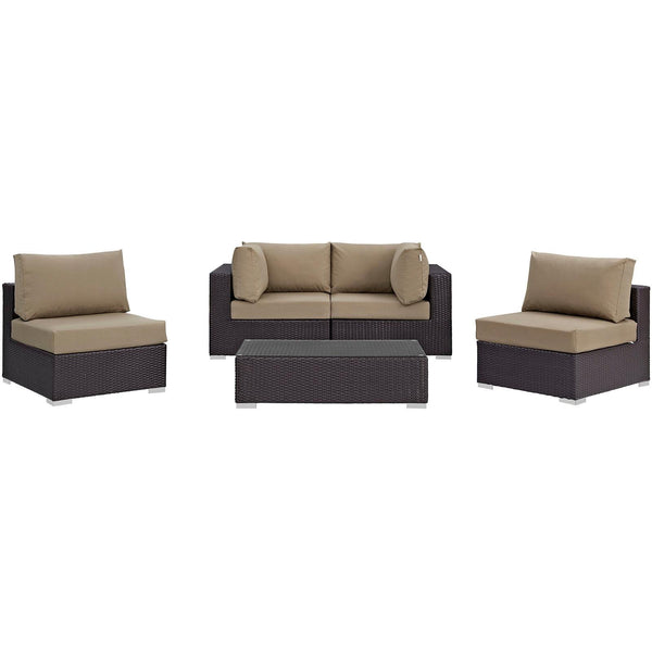 Modway Furniture Outdoor Seating Sets EEI-2163-EXP-MOC-SET IMAGE 1