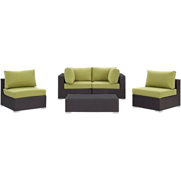 Modway Furniture Outdoor Seating Sets EEI-2163-EXP-PER-SET IMAGE 1