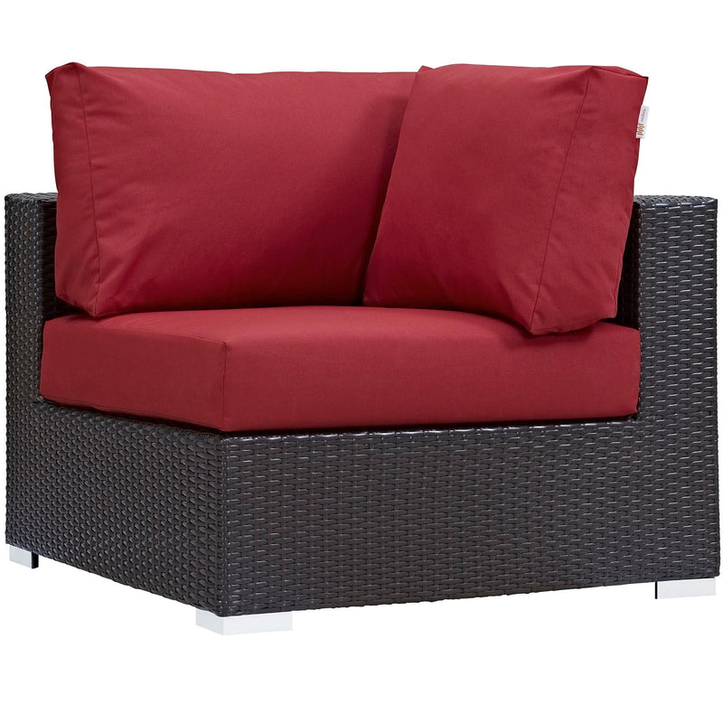 Modway Furniture Outdoor Seating Sets EEI-2163-EXP-RED-SET IMAGE 5