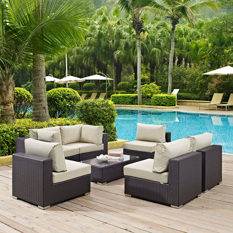 Modway Furniture Outdoor Seating Sets EEI-2164-EXP-BEI-SET IMAGE 8