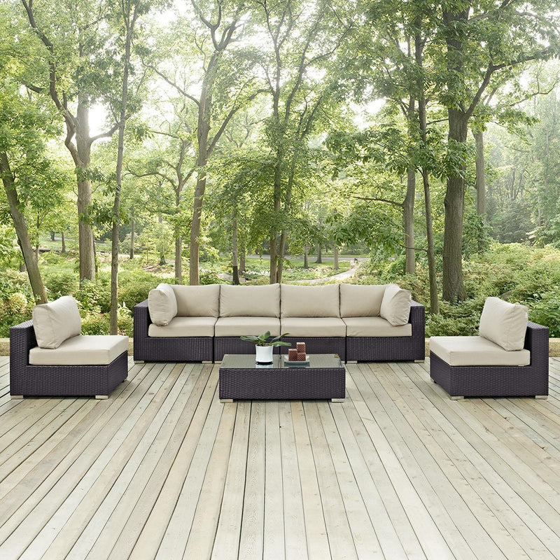 Modway Furniture Outdoor Seating Sets EEI-2164-EXP-BEI-SET IMAGE 9