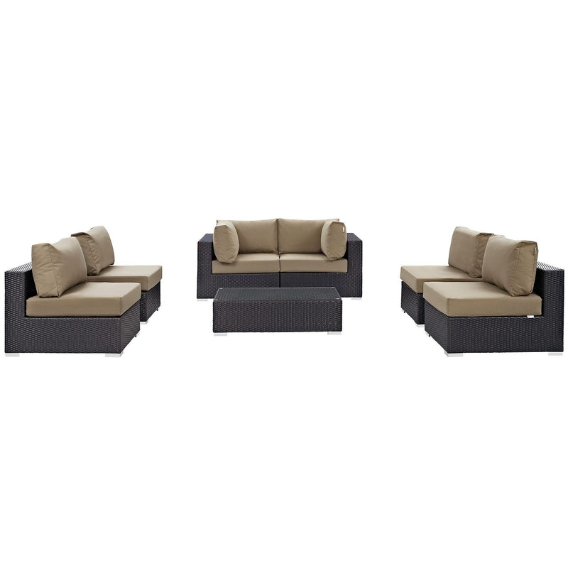 Modway Furniture Outdoor Seating Sets EEI-2164-EXP-MOC-SET IMAGE 2