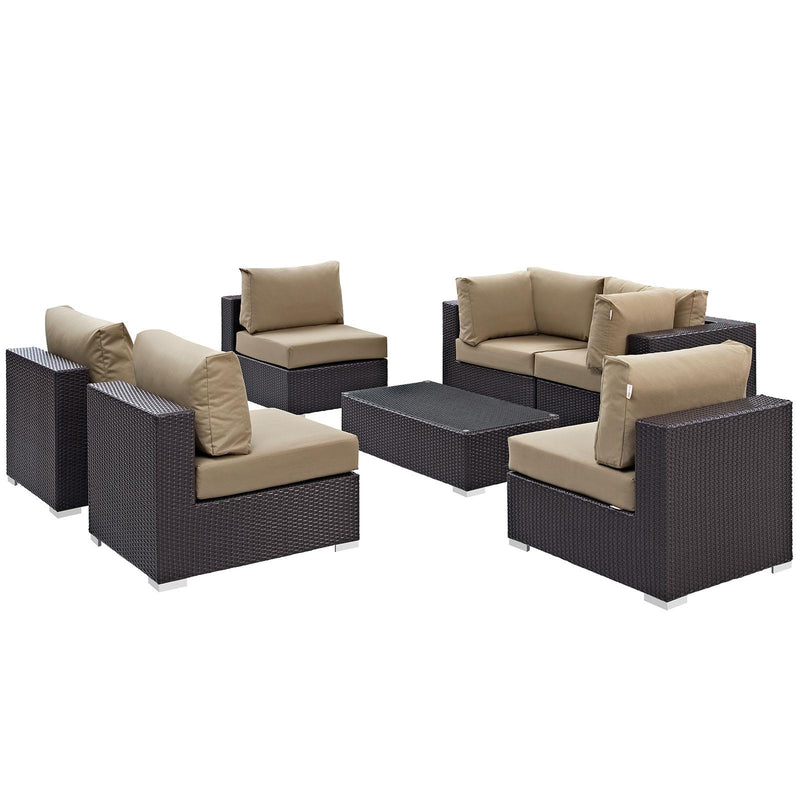 Modway Furniture Outdoor Seating Sets EEI-2164-EXP-MOC-SET IMAGE 4