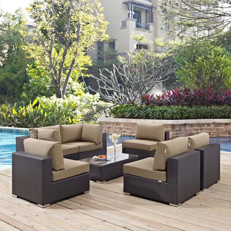 Modway Furniture Outdoor Seating Sets EEI-2164-EXP-MOC-SET IMAGE 8