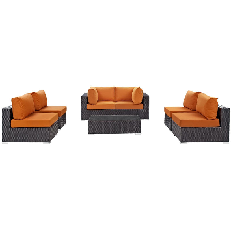 Modway Furniture Outdoor Seating Sets EEI-2164-EXP-ORA-SET IMAGE 2