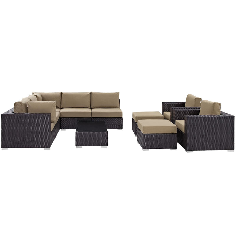 Modway Furniture Outdoor Seating Sets EEI-2169-EXP-MOC-SET IMAGE 2