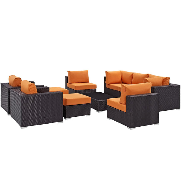 Modway Furniture Outdoor Seating Sets EEI-2169-EXP-ORA-SET IMAGE 1