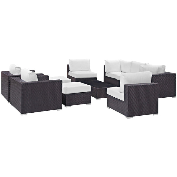 Modway Furniture Outdoor Seating Sets EEI-2169-EXP-WHI-SET IMAGE 1