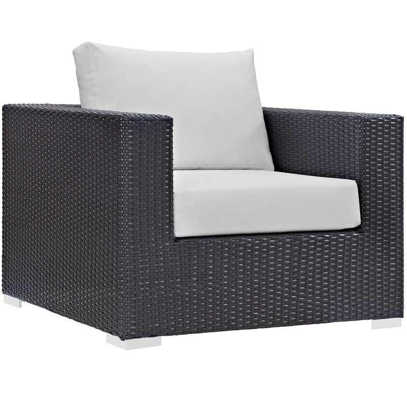 Modway Furniture Outdoor Seating Sets EEI-2169-EXP-WHI-SET IMAGE 3