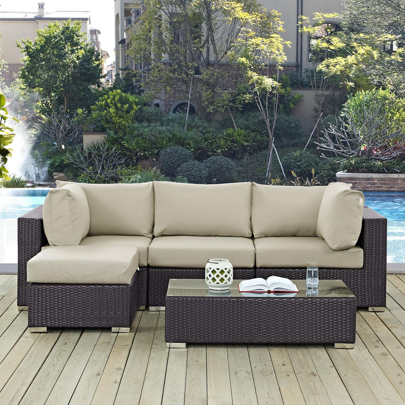 Modway Furniture Outdoor Seating Sets EEI-2172-EXP-BEI-SET IMAGE 8