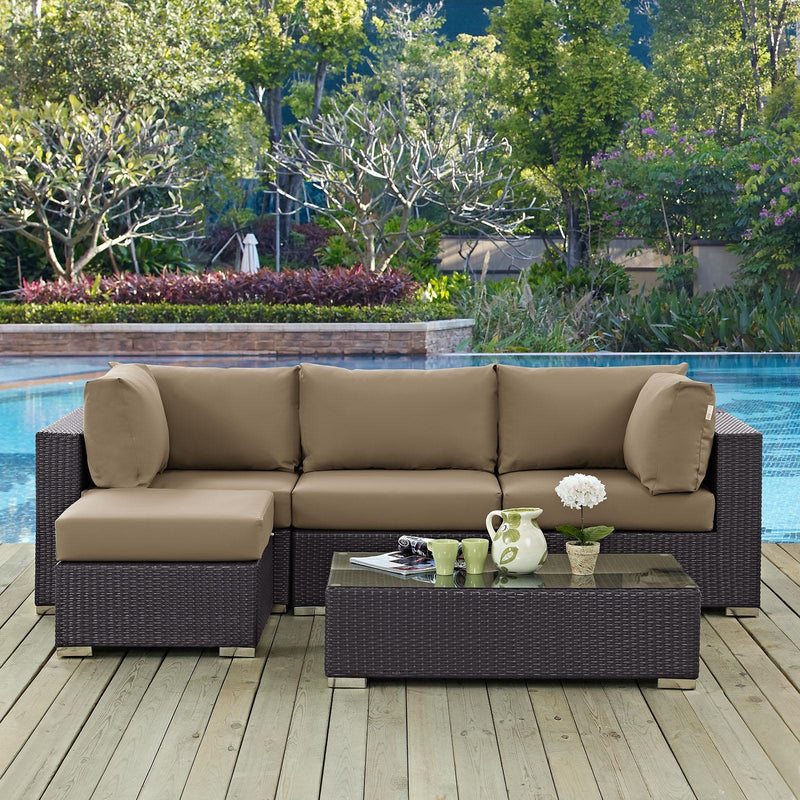 Modway Furniture Outdoor Seating Sets EEI-2172-EXP-MOC-SET IMAGE 8