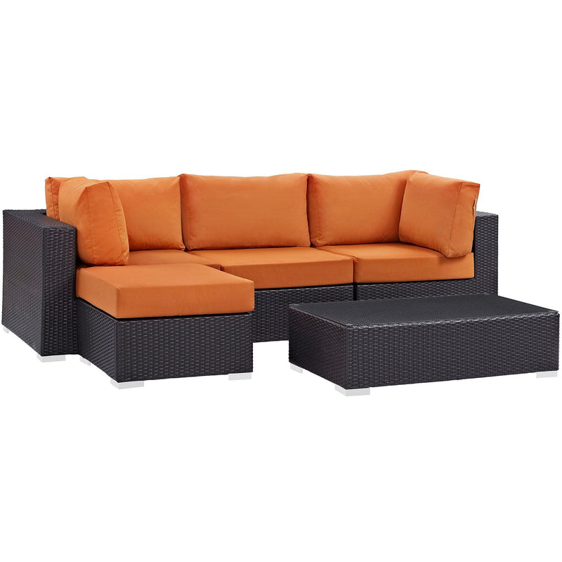 Modway Furniture Outdoor Seating Sets EEI-2172-EXP-ORA-SET IMAGE 2