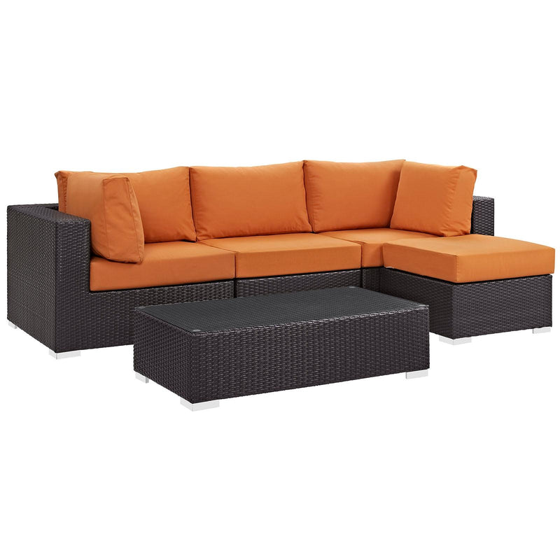 Modway Furniture Outdoor Seating Sets EEI-2172-EXP-ORA-SET IMAGE 3