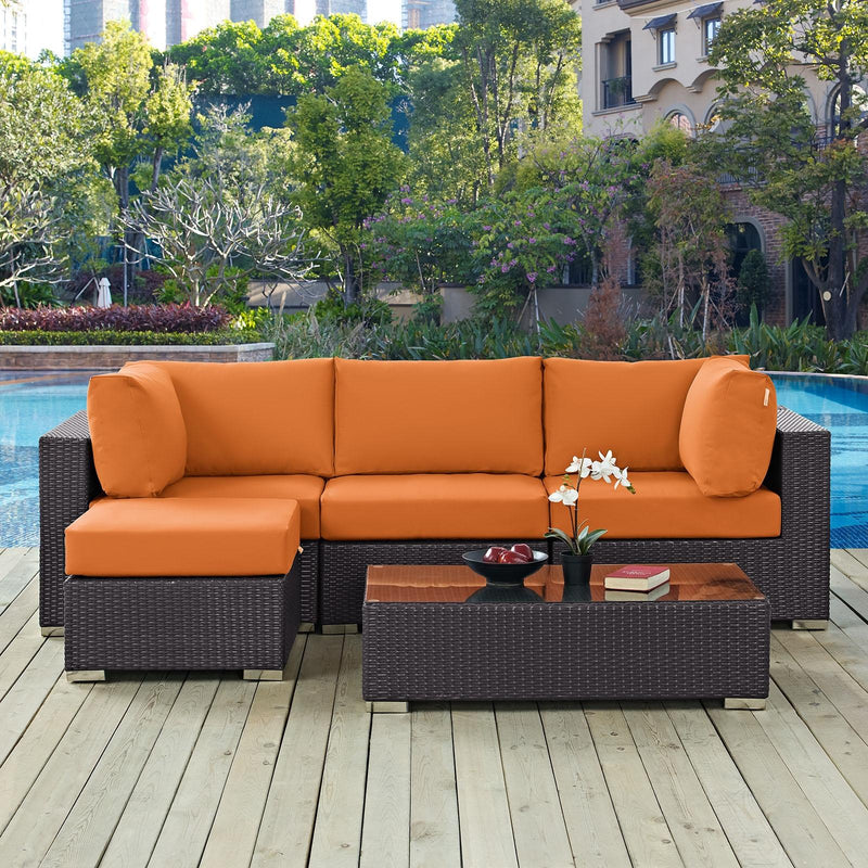 Modway Furniture Outdoor Seating Sets EEI-2172-EXP-ORA-SET IMAGE 8