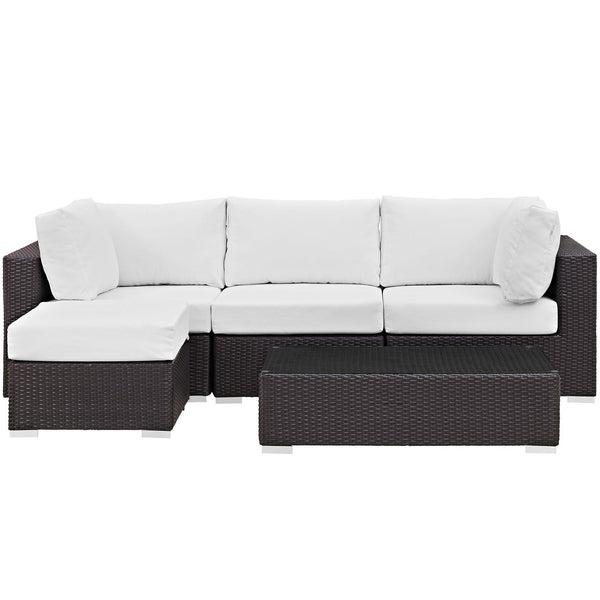 Modway Furniture Outdoor Seating Sets EEI-2172-EXP-WHI-SET IMAGE 1