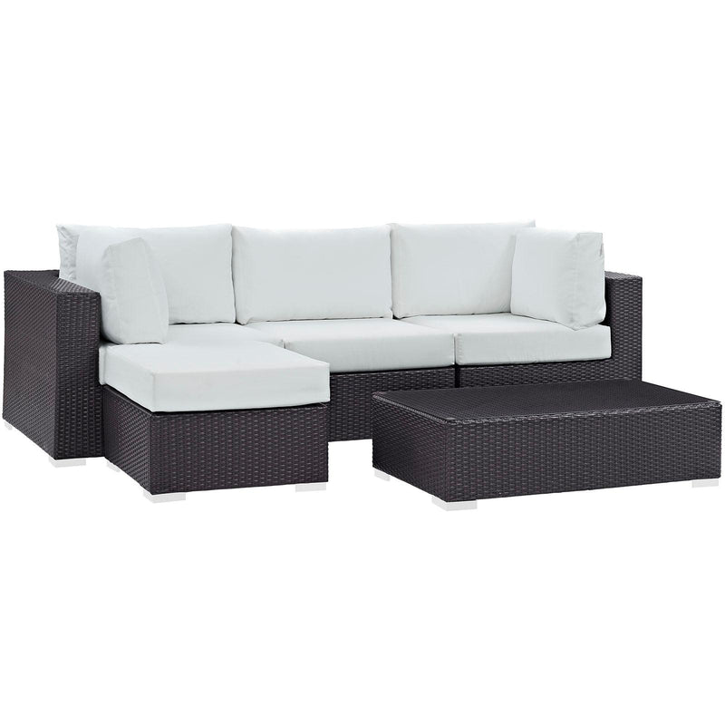 Modway Furniture Outdoor Seating Sets EEI-2172-EXP-WHI-SET IMAGE 2