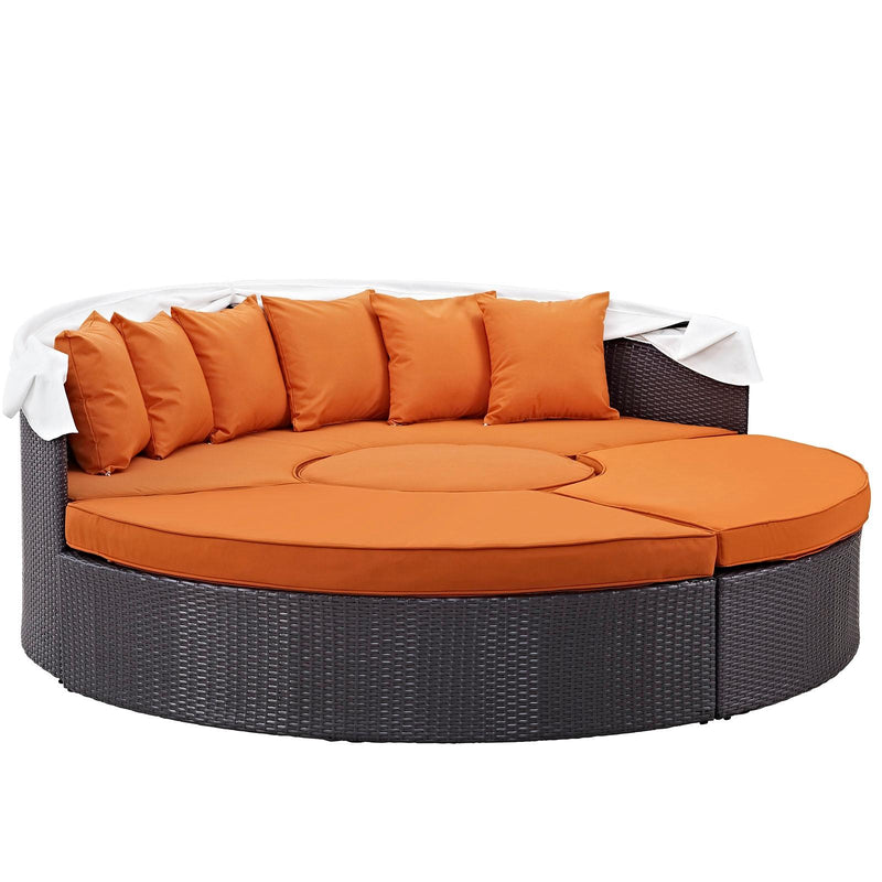 Modway Furniture Outdoor Seating Daybed EEI-2173-EXP-ORA-SET IMAGE 4