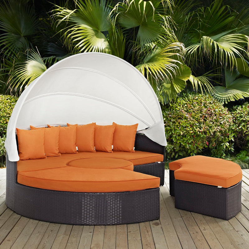 Modway Furniture Outdoor Seating Daybed EEI-2173-EXP-ORA-SET IMAGE 6