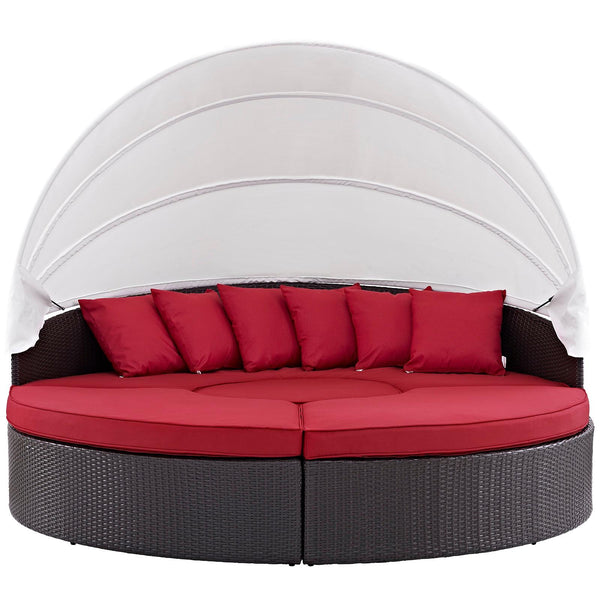 Modway Furniture Outdoor Seating Daybed EEI-2173-EXP-RED-SET IMAGE 1