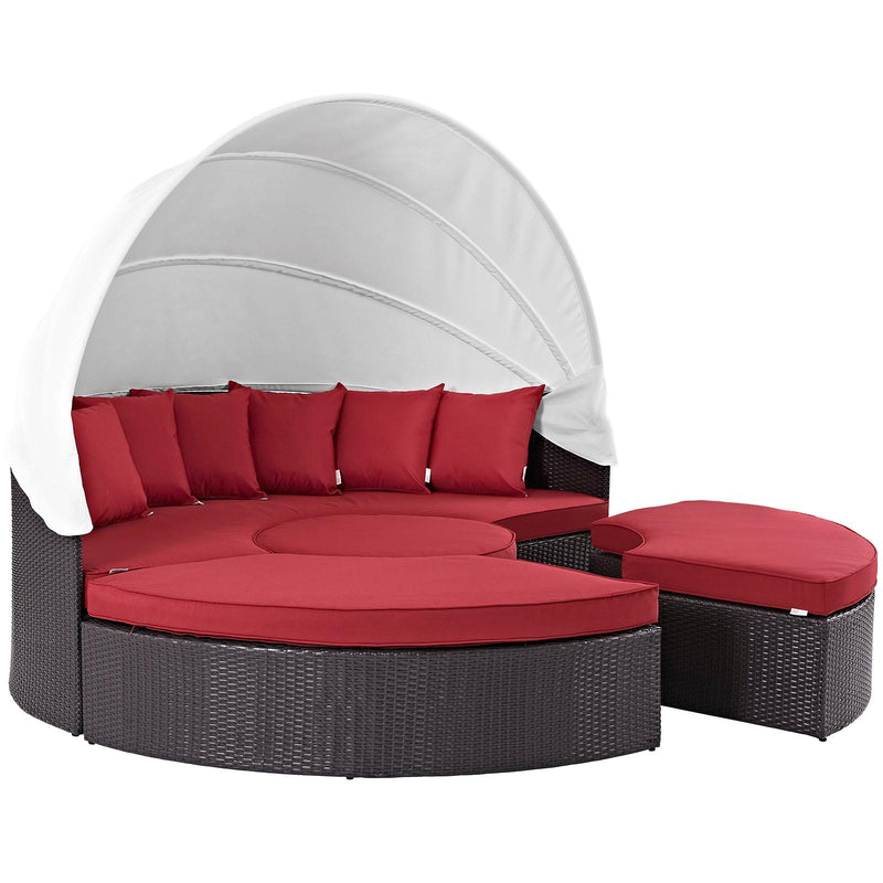 Modway Furniture Outdoor Seating Daybed EEI-2173-EXP-RED-SET IMAGE 3