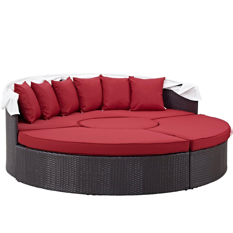 Modway Furniture Outdoor Seating Daybed EEI-2173-EXP-RED-SET IMAGE 4