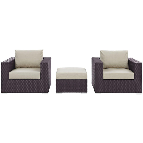 Modway Furniture Outdoor Seating Sets EEI-2174-EXP-BEI-SET IMAGE 1