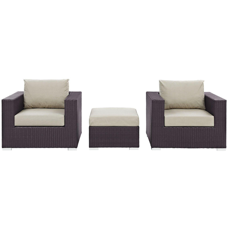 Modway Furniture Outdoor Seating Sets EEI-2174-EXP-BEI-SET IMAGE 1