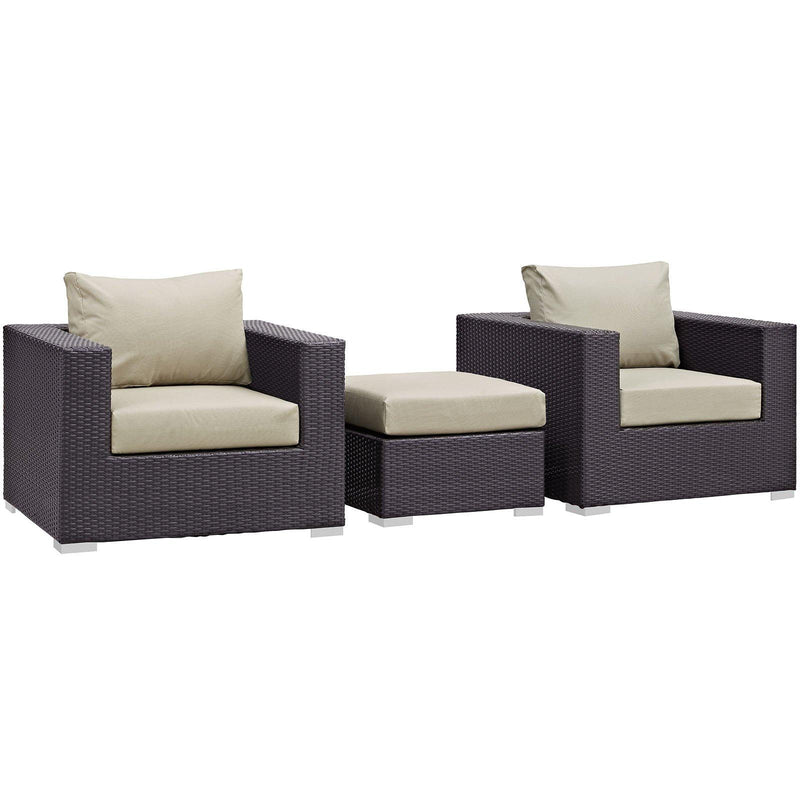 Modway Furniture Outdoor Seating Sets EEI-2174-EXP-BEI-SET IMAGE 2