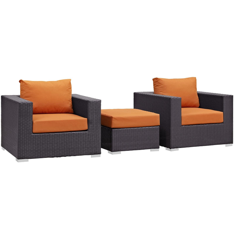 Modway Furniture Outdoor Seating Sets EEI-2174-EXP-ORA-SET IMAGE 2